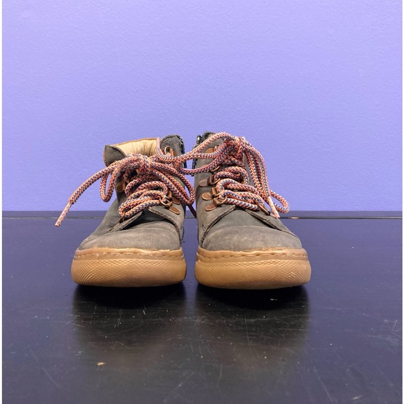 Boden / Mini Boden gray leather zip high tops. EU 27 - Picture 2 of 4